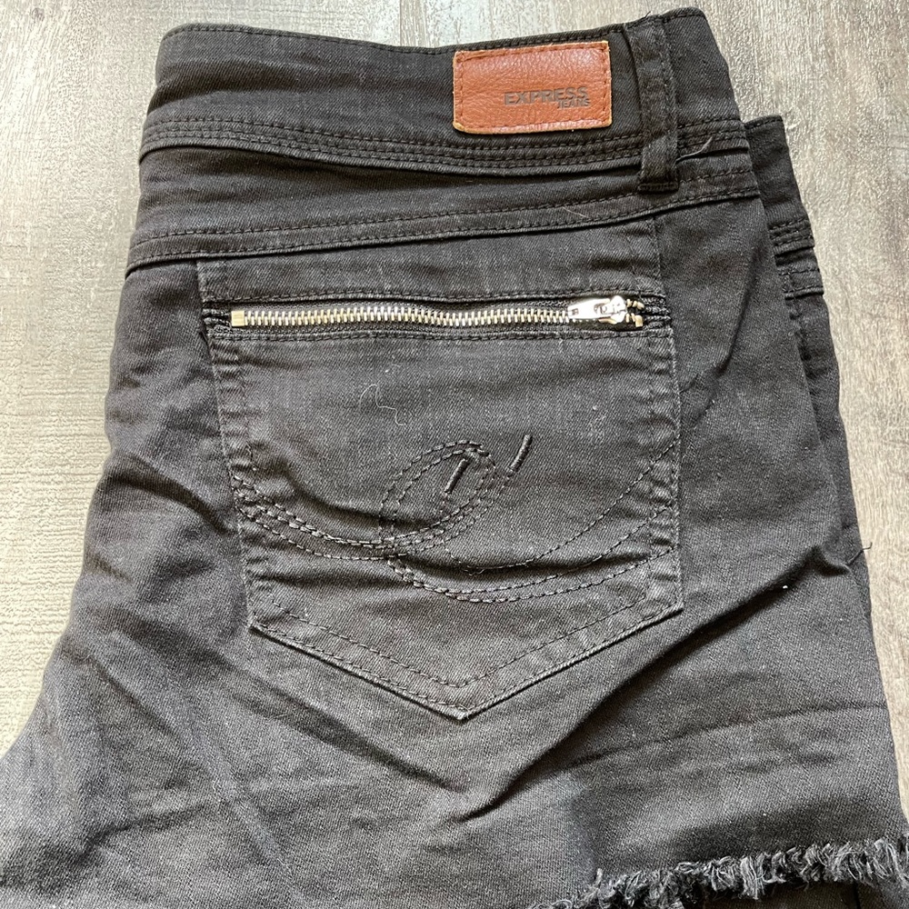 Express Jean Shorts Black